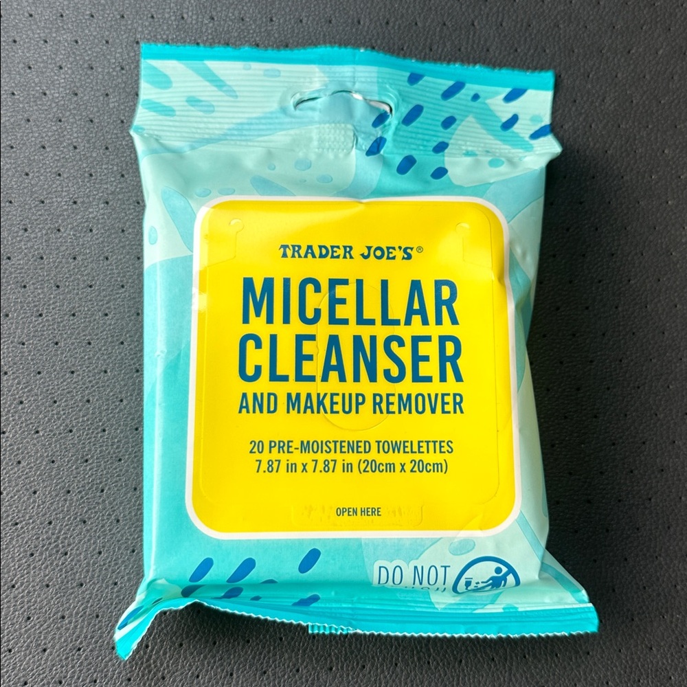 Trader Joe's Micellar Cleanser Makeup Remover Wipes New